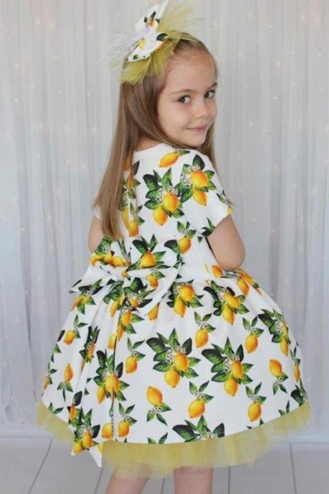 Girl's New Tree Lemon Yellow Dress 100328192