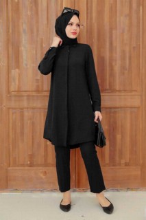 Clothes - Schwarze Hijab-Tunika 100339966 - Turkey