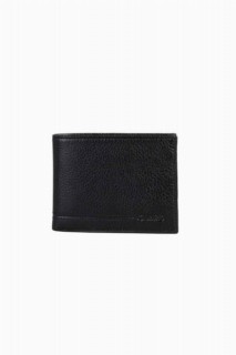 Leather - Pisot Black Genuine Leather Horizontal Men's Wallet 100346333 - Turkey