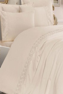 French Lace Lalemzar Dowry Duvet Cover Set Cream 100259156