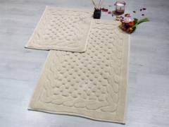 Rectangle Table Cover - Nilüfer Rectangle Printed Table Cloth Cream Petrol 100330021 - Turkey