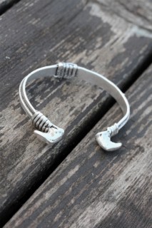 Bracelet - Authentic Metal Horn Figured Men's Bracelet 100319563 - Turkey