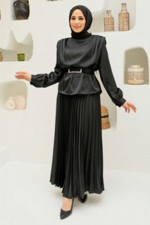 Wedding & Evening - Black Hijab Suit Dress 100340293 - Turkey