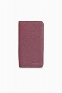 Handbags - Guard Claret Red Black Leather Portfolio Wallet with Phone Entry 100345766 - Turkey