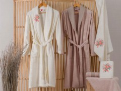 Set Robe - طقم روب استحمام عائلي مطرز  100331267 - Turkey