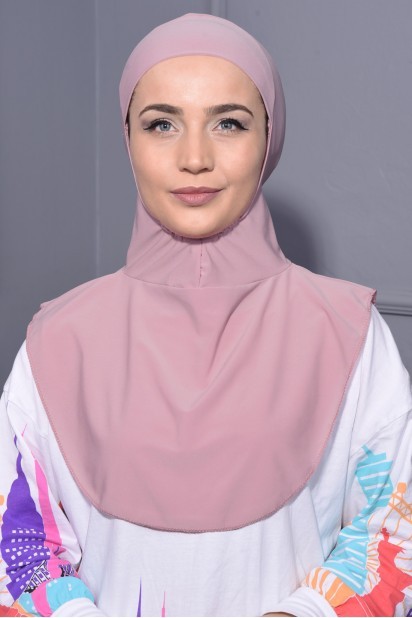 All occasions - Neck Collar Hijab Powder Pink 100285411 - Turkey