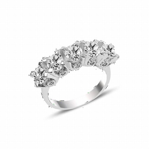 Rings - بشتاش خاتم فضة نسائي بتصميم زهرة الزهرة 100347429 - Turkey