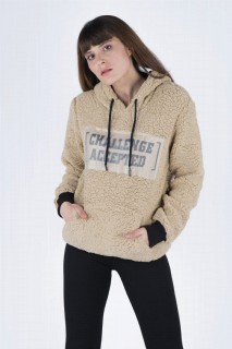 Clothes - Bedrucktes Sweatshirt mit Kapuze für Damen 100326360 - Turkey