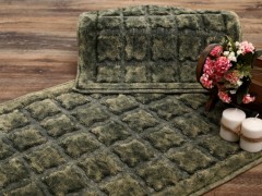Other Accessories - Bergama Cotton Bath Mat Set of 2 Green 100259197 - Turkey