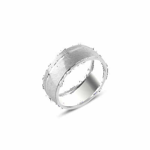 Men Shoes-Bags & Other - Simple Model Silver Wedding Ring 100347205 - Turkey