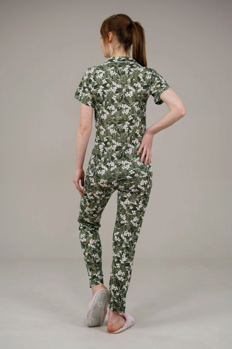 Women's Floral Pattern Pajamas Set 100342618