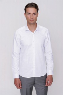 Top Wear - Men's Smoked Saldera Slim Fit Slim Fit Shirt 100350848 - Turkey