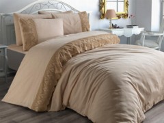 French Lace Vase Dowry Duvet Cover Set Cappucino 100332346