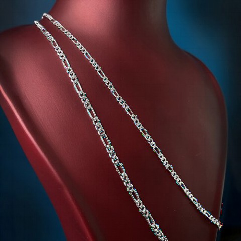 Figaro Chain Silver Necklace 100349802