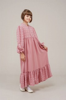 Young Girl Tassel Detailed Pompom Dress 100352559