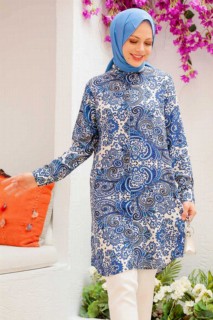 İndigo Blue Hijab Tunic 100335794