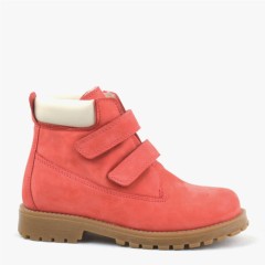 Neson Genuine Leather Red Velcro Kids Boots 100352500