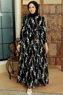 Daily Dress - Black Hijab Dress 100341679 - Turkey