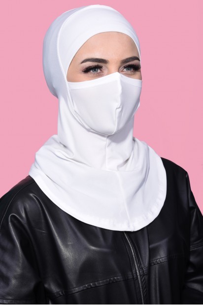 Ready to wear Hijab-Shawl - Hijab Sport Masqué Ecru - Turkey
