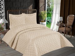 Dowry Bed Sets - Lisbon Quilted Double Bedspread Cream 100330336 - Turkey