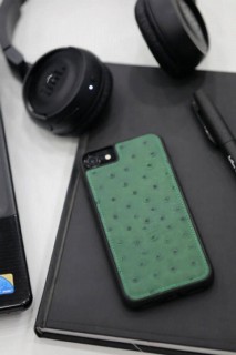 Green Ostrich Pattern Leather Phone Case for iPhone 6 / 6s / 7 100345974