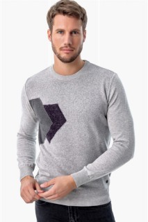 Men's Grimel Cycling Crew Neck Dynamic Fit Comfortable Cut Pattern Knitwear Sweater 100345086