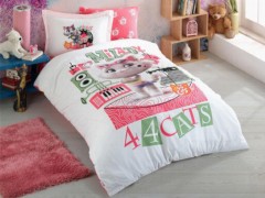 Bedding - طقم غطاء لحاف قطط للأطفال وردي 100260243 - Turkey