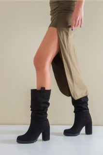 Polly Black Suede Boots 100343889