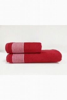 Honeysuckle Double Cotton Bath Towel Set Red 100329552
