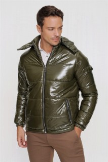 Men's Khaki Dynamic Fit Casual Fit Ottawa Quilted Coat 100350636