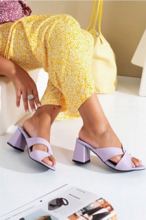 Lavie Lilac Heeled Slippers 100343728
