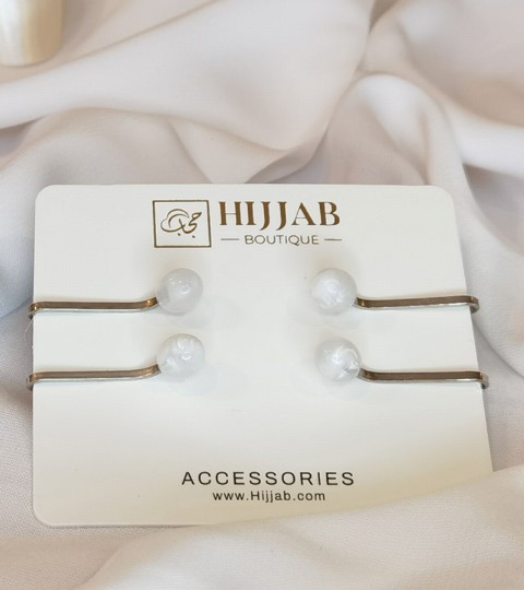 Hijab Accessories - 4 pcs Muslim Hijab Clip Scarf 100298830 - Turkey