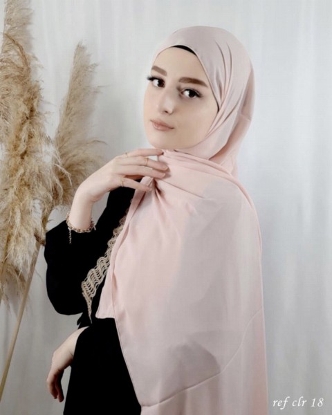 Crepe Shawl - Crepe shawl Blush Pink 100318084 - Turkey