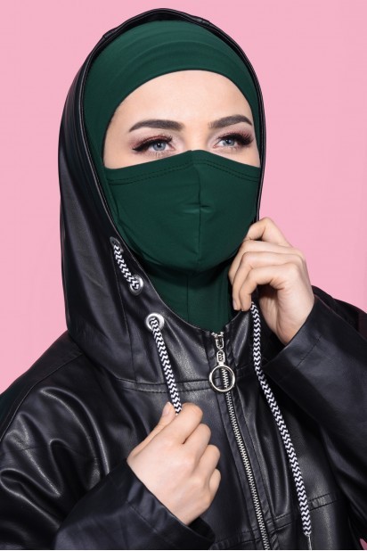 Masked Sport Hijab Emerald Green 100285377