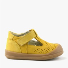 Shaun Genuine Leather Yellow Anatomic Baby Sandals 100352392