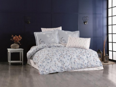 Bed Covers -  طقم بياضات سرير 10 قطع نيلي 100332071 - Turkey
