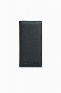 Men - Guard Slim Matte Black Leather Portfolio Wallet 100345380 - Turkey