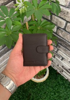 Wallet - Guard Pat Brown Leather Card Holder 100345484 - Turkey