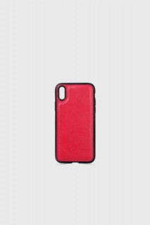 Red Saffiano Leather iPhone X / XS Case 100345374
