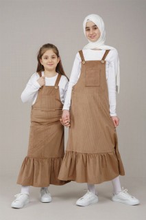 Daily Dress - Young Girl Pleated Gilet Dress 100325671 - Turkey