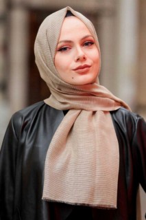 Other Shawls - Kamelfarbener Hijab-Schal 100334590 - Turkey