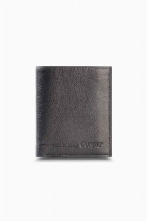 Leather - Black Leather Men's Wallet with Coin Entry 100345287 - Turkey