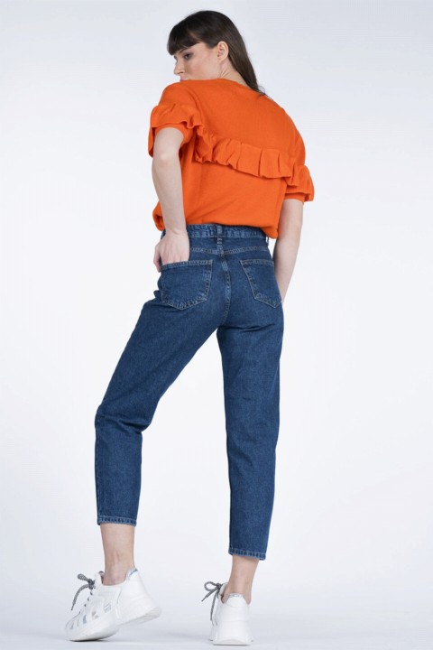 Women's Washed Trousers 100326230