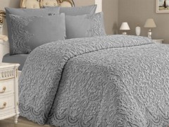 Bed Covers - Dowery Angel 3-teiliges gestepptes Tagesdecken-Set Creme 100330911 - Turkey