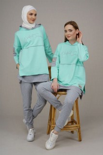 Women's Hooded Reverse Stitched Tracksuit 100325405