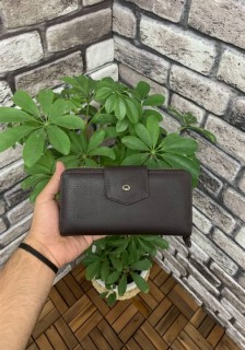 Bags - Matte Brown Zipper and Leather Fly Hand Portfolio 100345733 - Turkey