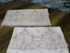 Samira Embroidered Bedroom and Living Room Set Cream Cappucino 100331141