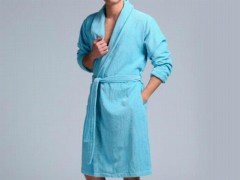 Set Robe - Dowry Land Peignoir Simple Velours Doux Bleu 100330352 - Turkey
