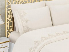 Şevval French Guipure Dowry Duvet Cover Set Cream 100330358