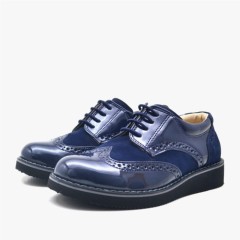 Hidra Patent Leather Lace-up Shoes School Boys 100278545